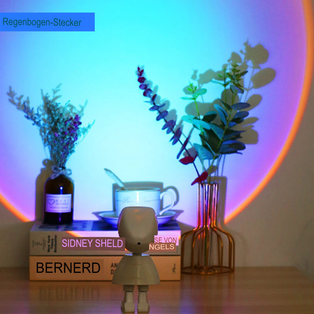 LED-Sunset-Lampe – Traumhafte Projektionen für gemütliche Abende-Aster Selection