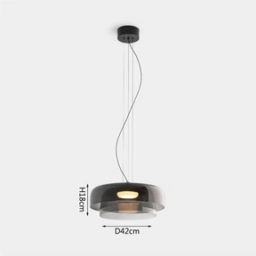 Farbglas LED Pendelleuchte