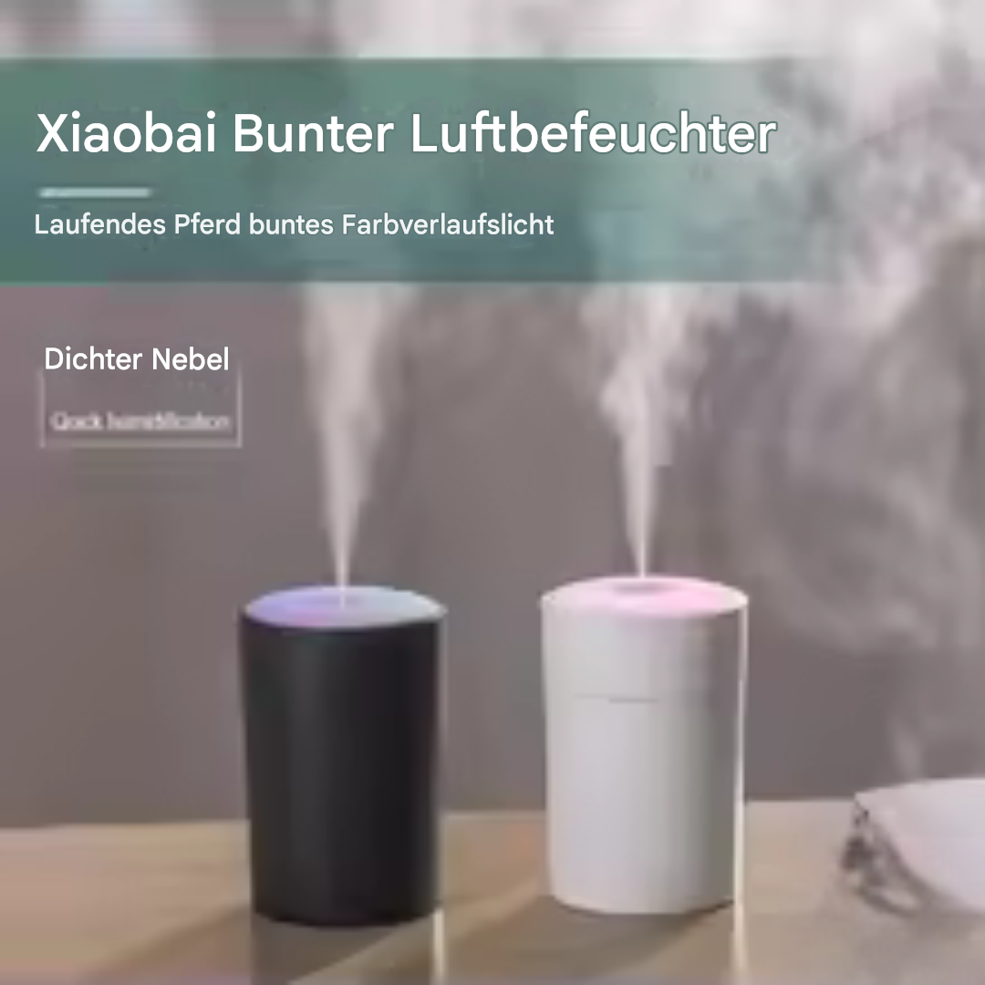 Kompakter USB-Aroma-Luftbefeuchter mit LED-Beleuchtung – Leiser Betrieb & stilvolles Design