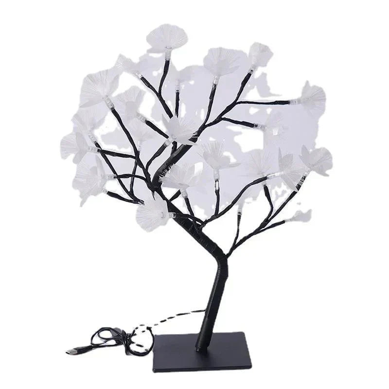 Verzaubernde Bonsai-Lampe mit Rosen