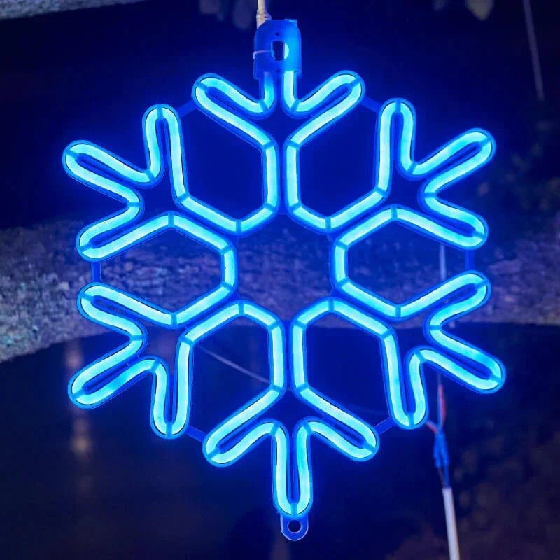 Lumières de flocon de neige d'hiver pour les festivités