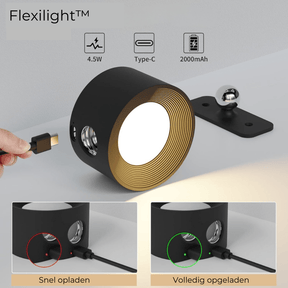 FlexiLamp – applique murale 360° sans fil et rechargeable