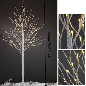 Halloween & Weihnachten LED Birkenbaum