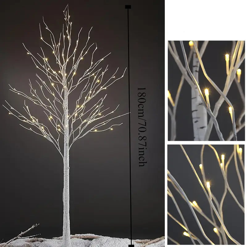 Halloween & Weihnachten LED Birkenbaum