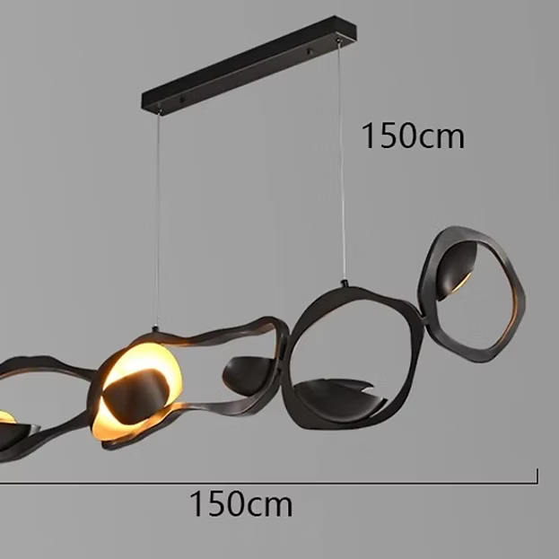 Moderne lineare Pendelleuchte für Wohnzimmer