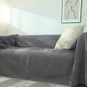 Gemütliche OWNKOTI Sofa-Decke im Waffeldesign