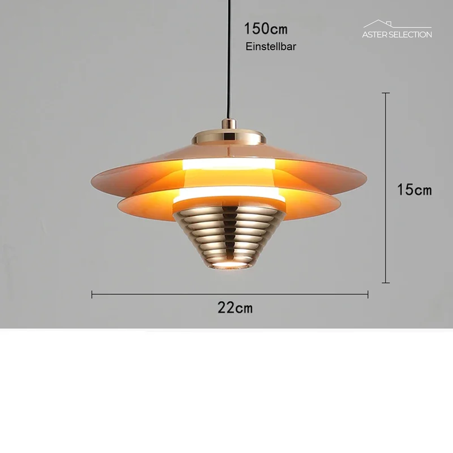 Aluminium LED Pendelleuchte