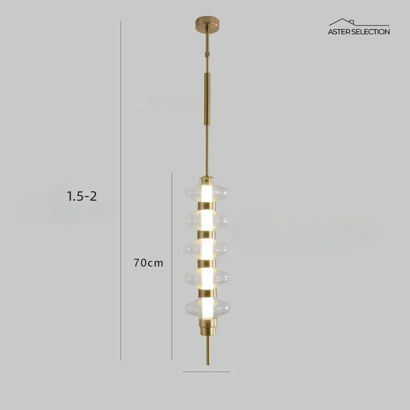 Luxus Glas Pendelleuchte