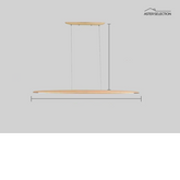 Minimalistische Holz Pendelleuchte