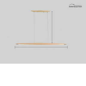Minimalistische Holz Pendelleuchte