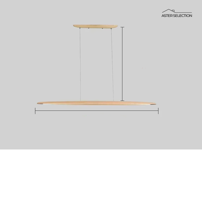 Minimalistische Holz Pendelleuchte