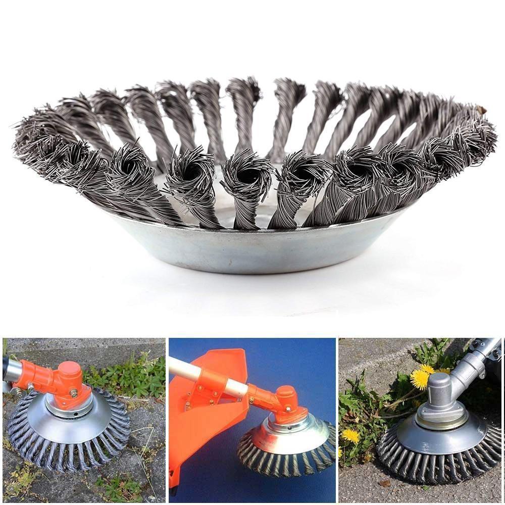 Unkrautbürste für Rasentrimmer