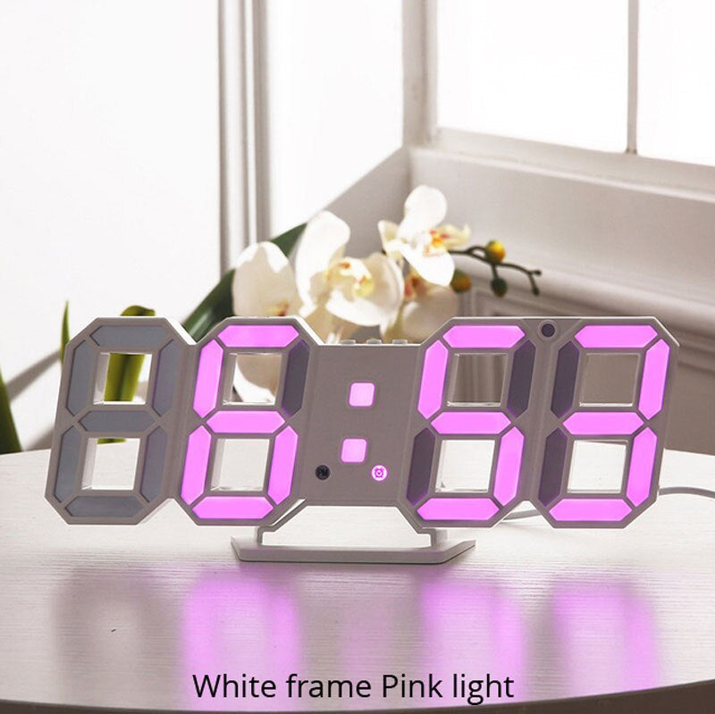 Multifunktionale LED-Wanduhr