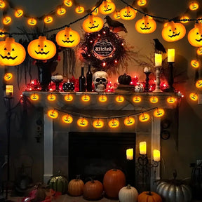 Halloween Kürbis Lichterkette
