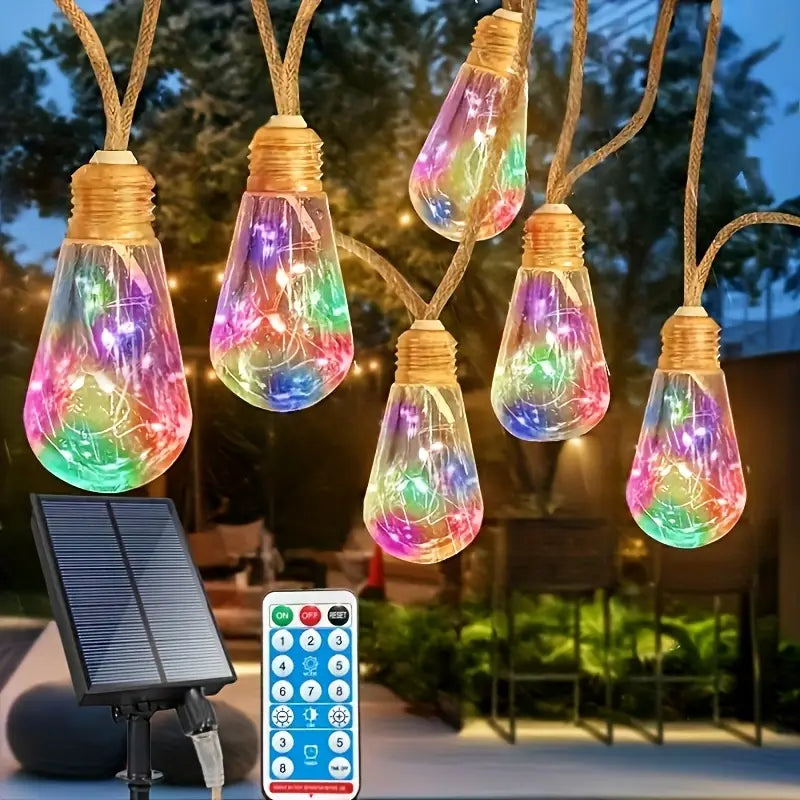 Solar Weihnachts-Lichterkette 16er