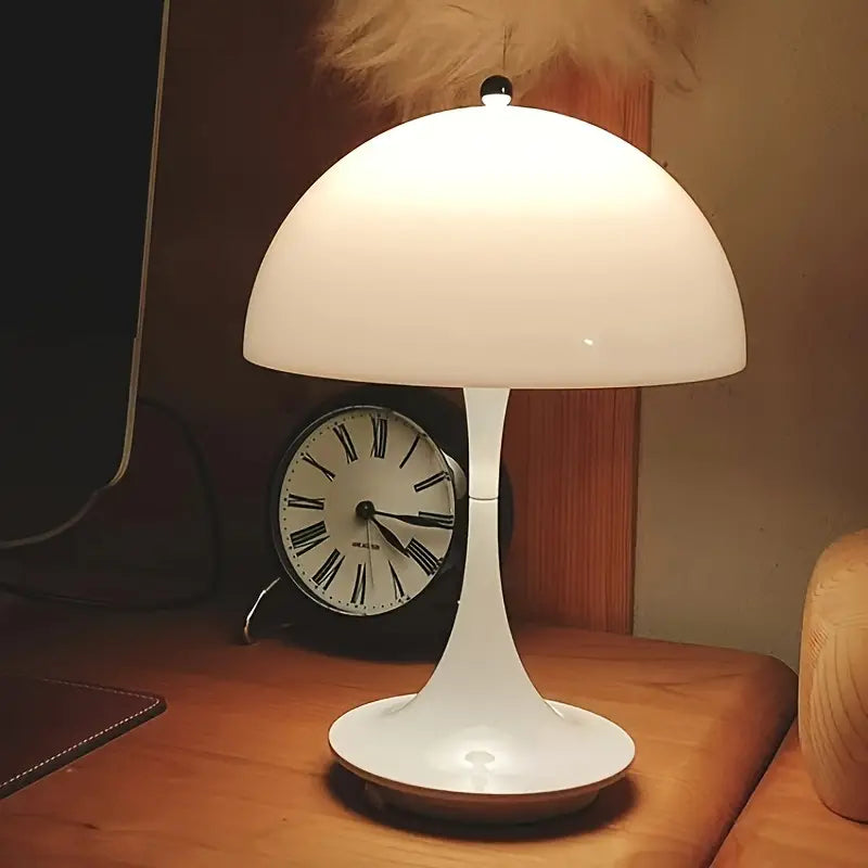 Lampe de table de luxe au design champignon