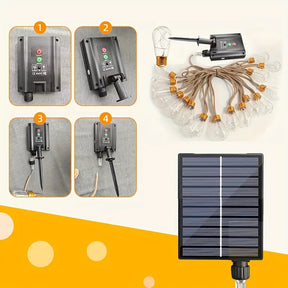 Solar Weihnachts-Lichterkette 16er