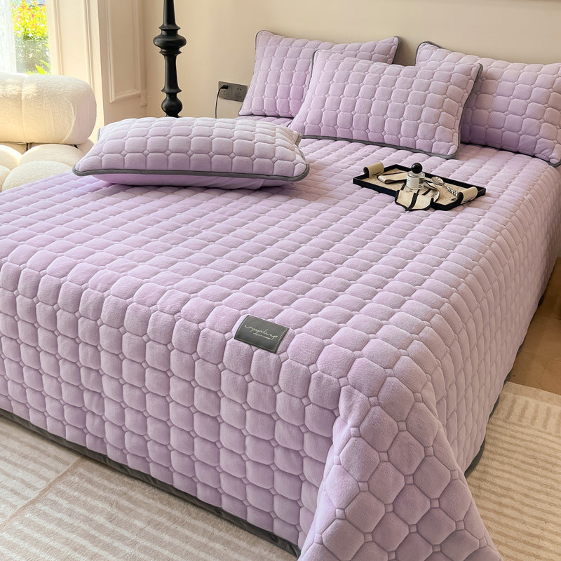 Moderne Tagesdecke mit quadratischer Textur-Aster Selection