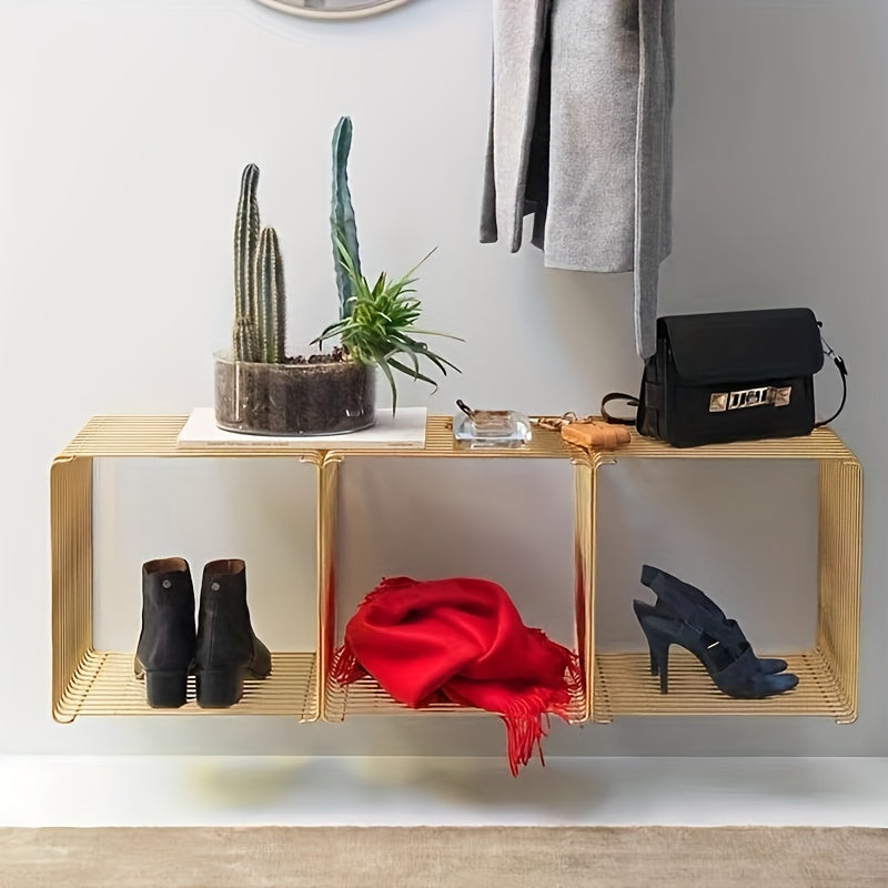 GeoShelf – Minimalistisches geometrisches Metallregal