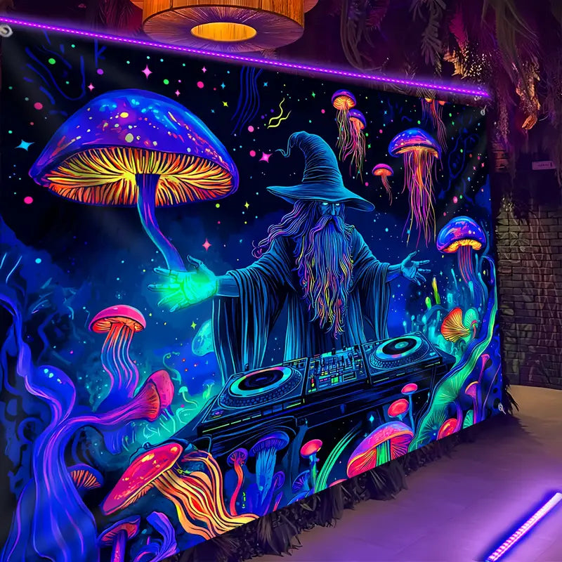 Halloween Fluoreszierendes Wandtuch