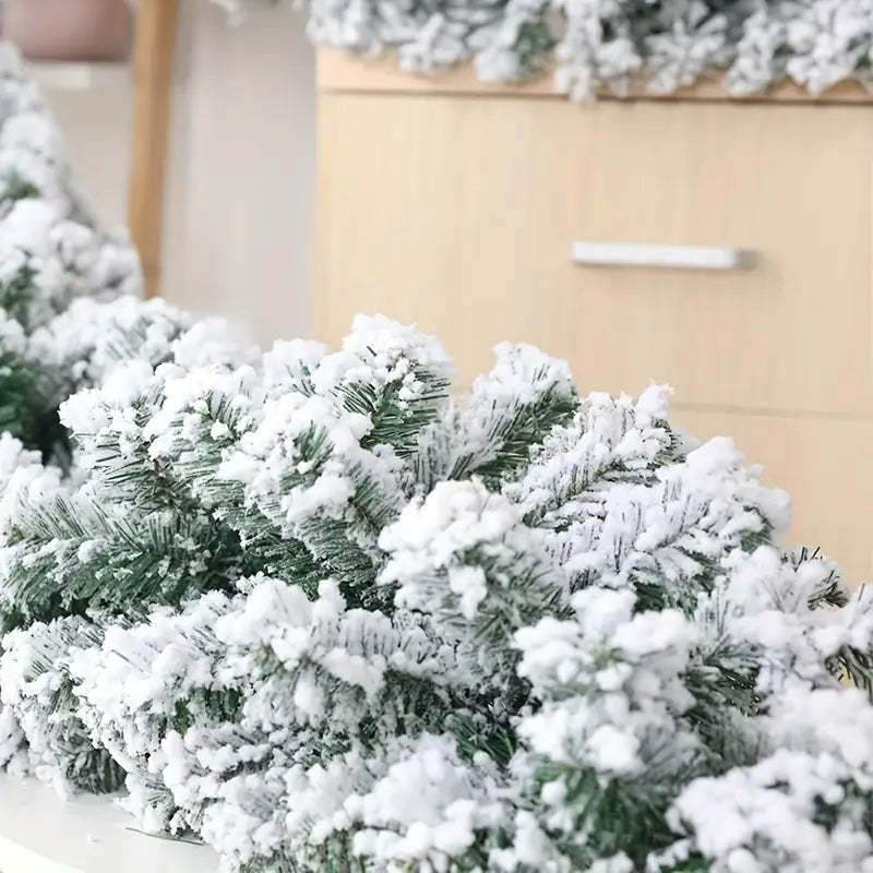 Schnee-Glitzer Weihnachtsgirlande