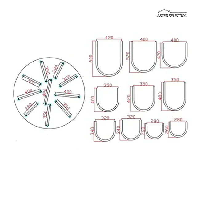 Moderne U-Shape Pendellampe