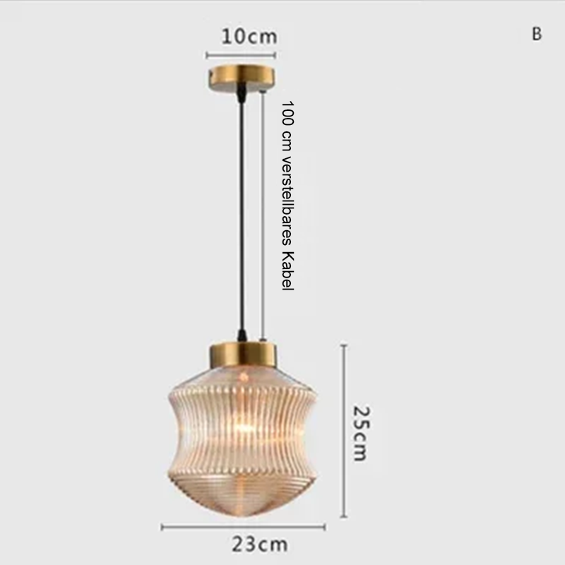 Loft Style Glas Pendelleuchte