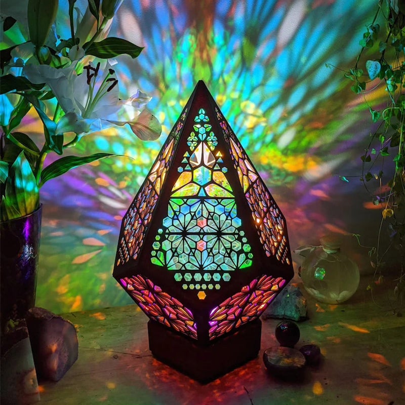 Lampadaire projecteur d'étoiles Boho