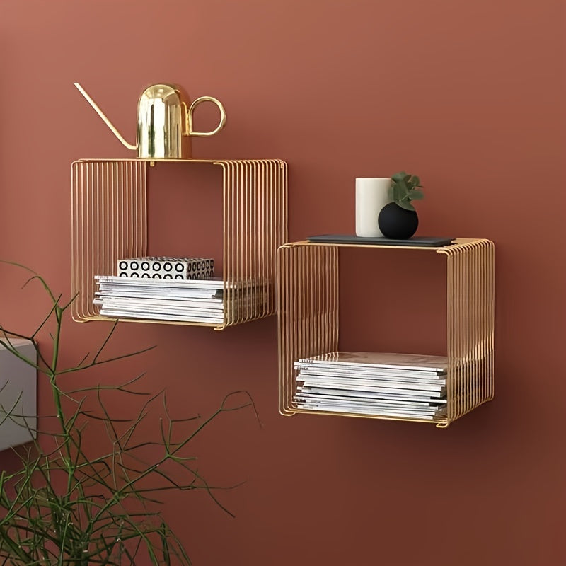 GeoShelf – Minimalistisches geometrisches Metallregal