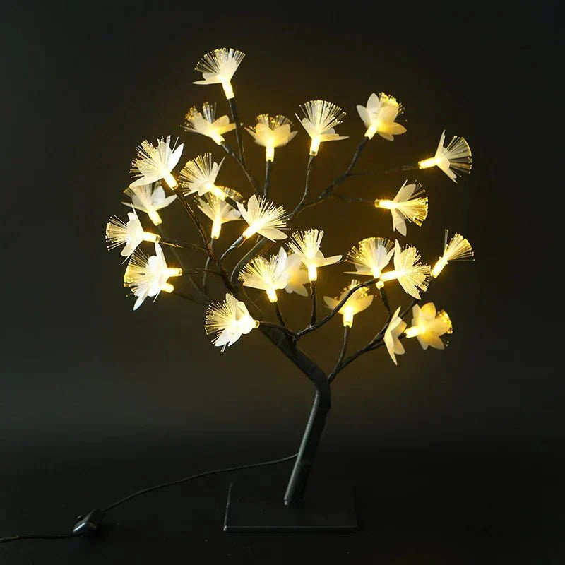 Verzaubernde Bonsai-Lampe mit Rosen