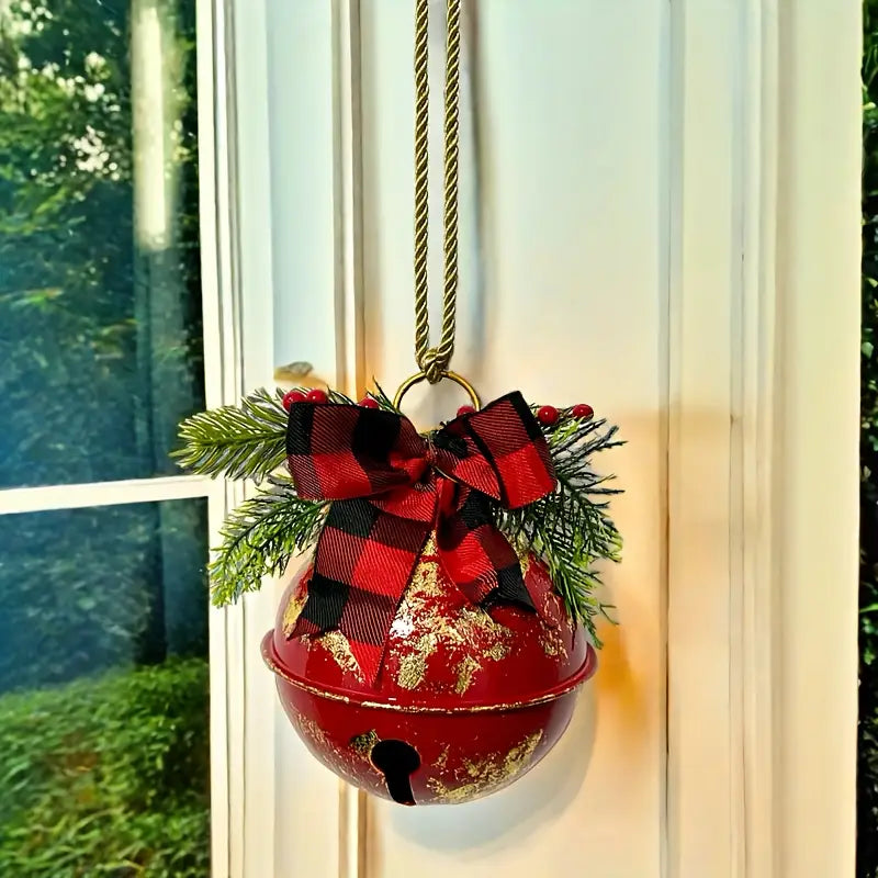 Weihnachtsglocke mit Schleife für Tür & Weihnachtsdeko