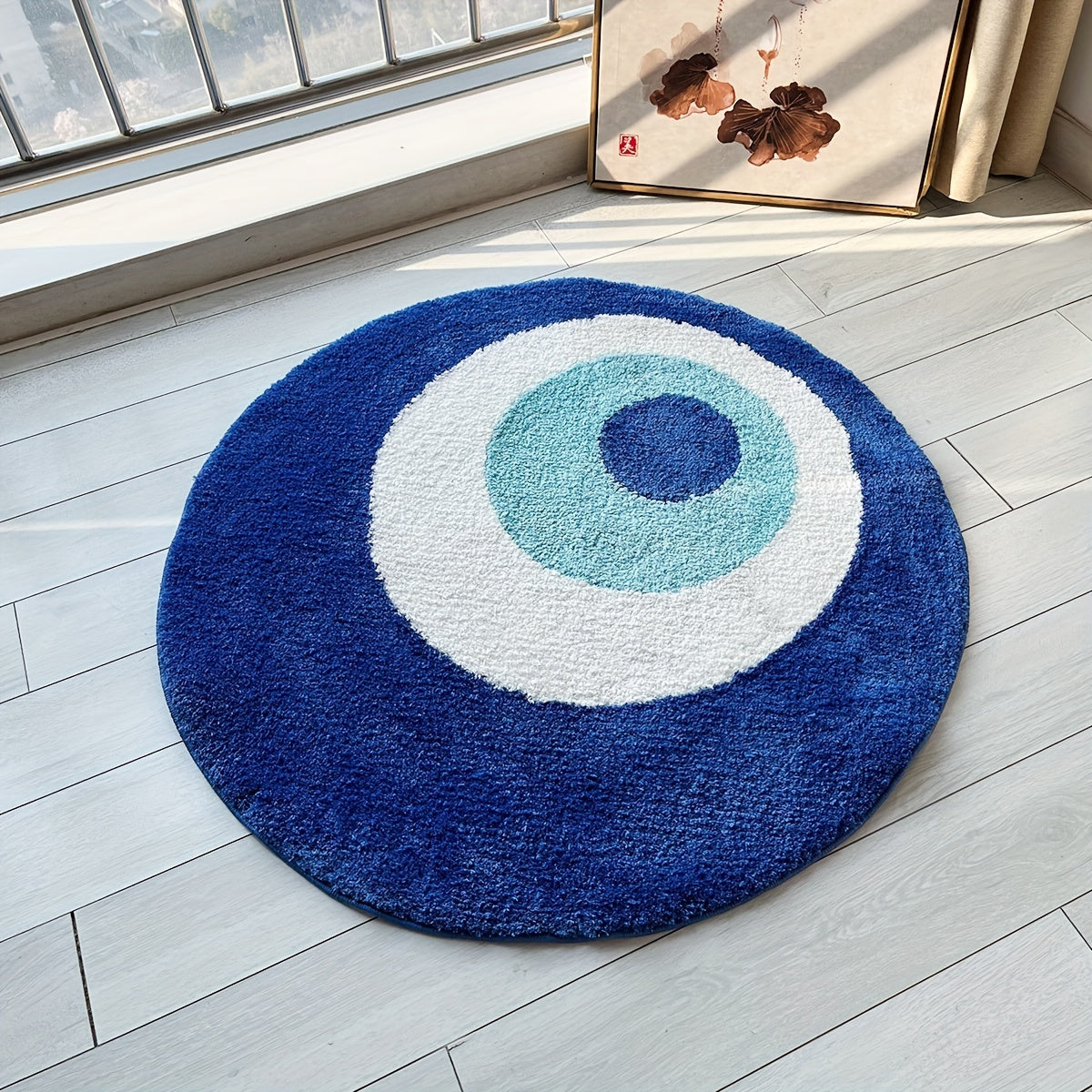 Tapis circulaire avec symbole