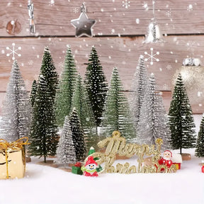 30 Mini Weihnachtsbäume für Weihnachten & Festtagsdeko