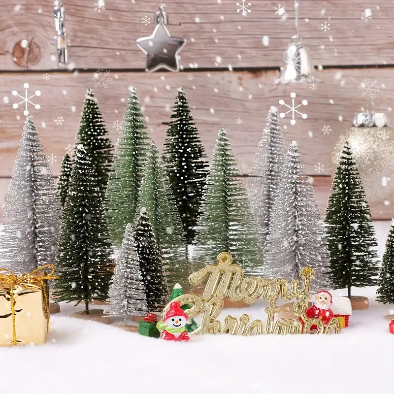 30 Mini Weihnachtsbäume für Weihnachten & Festtagsdeko
