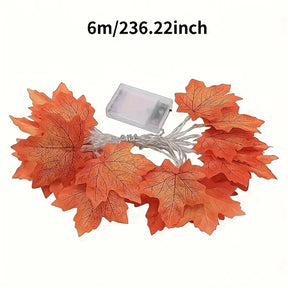 Halloween Ahornblatt Lichterkette