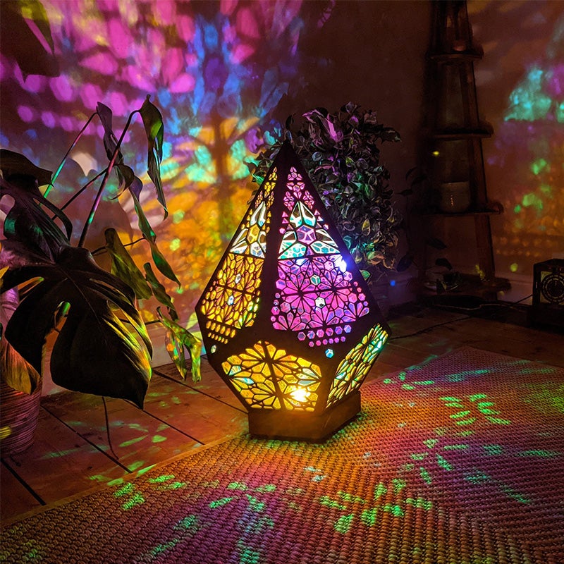 Boho sterprojector vloerlamp