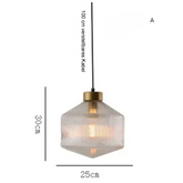 Loft Style Glas Pendelleuchte