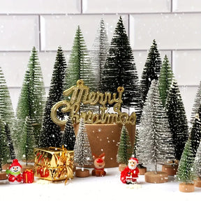 30 Mini Weihnachtsbäume für Weihnachten & Festtagsdeko