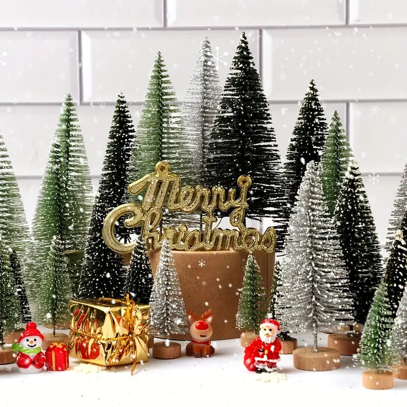 30 Mini Weihnachtsbäume für Weihnachten & Festtagsdeko