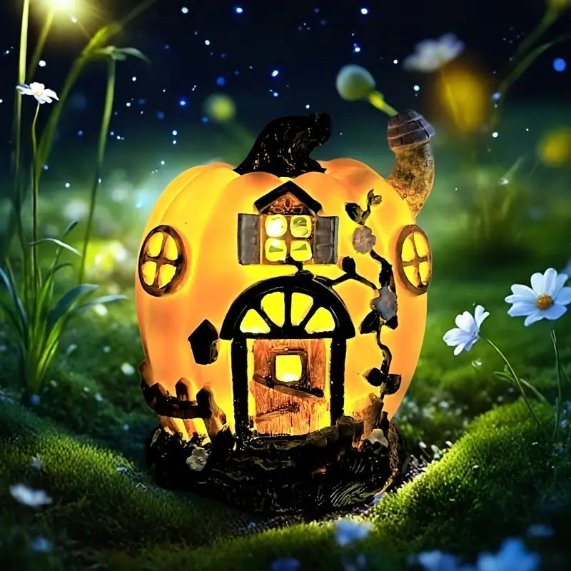 Halloween Solar Kürbishaus