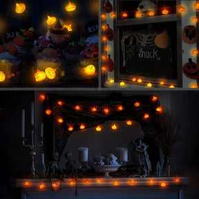 Halloween Kürbis Lichterkette