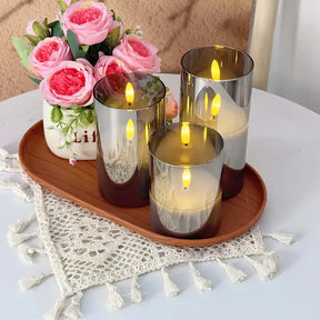 Halloween & Weihnachten Flammenlose LED Kerzen Set