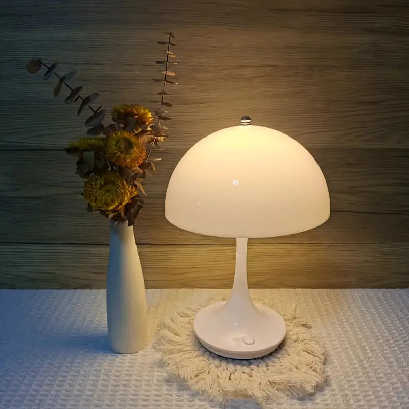 Lampe de table de luxe au design champignon