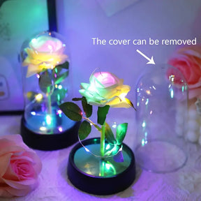 Weihnachts Rose LED Nachttischlampe