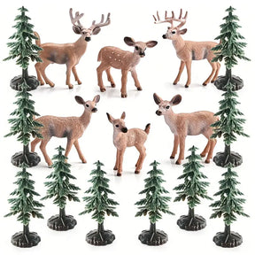 Realistische Weihnachts Rentier Figuren Set für Weihnachten