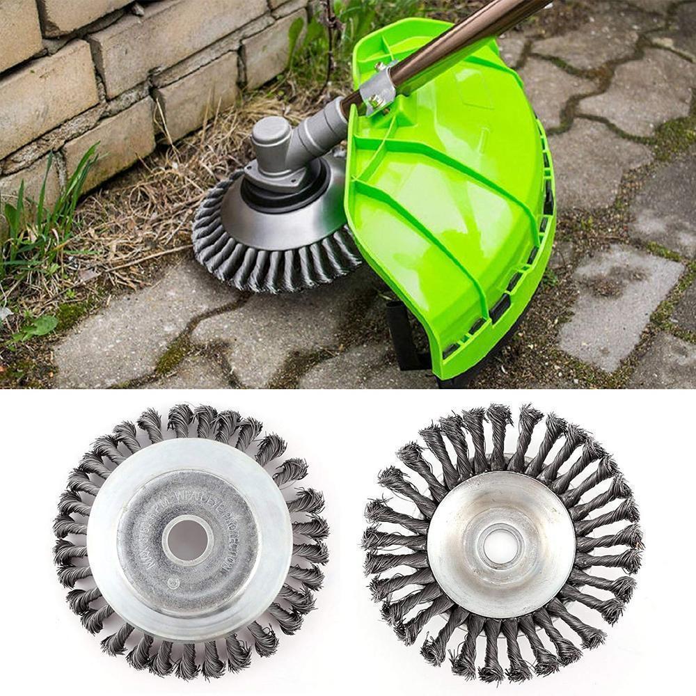 Unkrautbürste für Rasentrimmer
