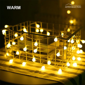 LED Kugel-Lichterkette 13m für Weihnachten
