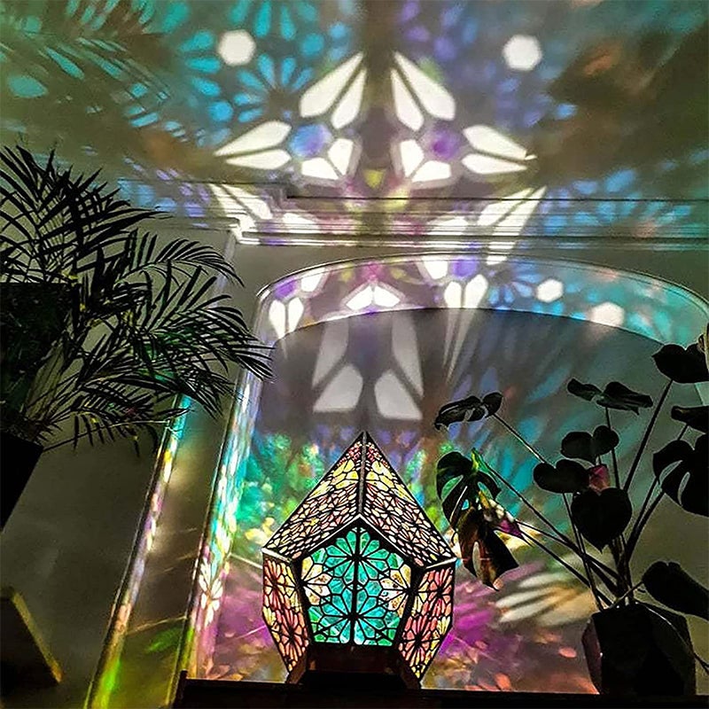 Boho sterprojector vloerlamp