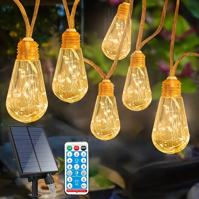 Solar Weihnachts-Lichterkette 16er