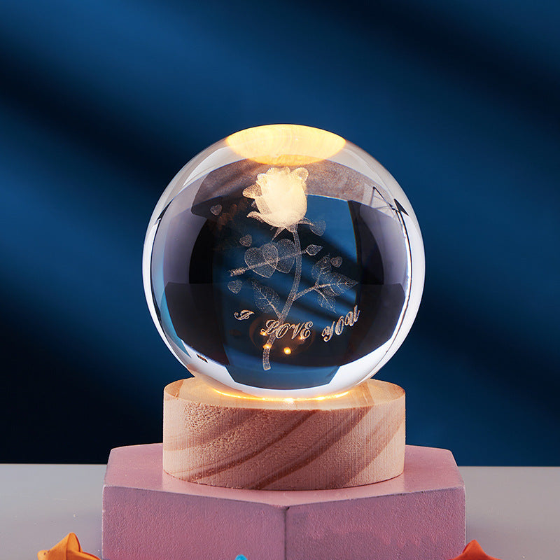 3D Glow Kristall Zauberlampe-Aster Selection